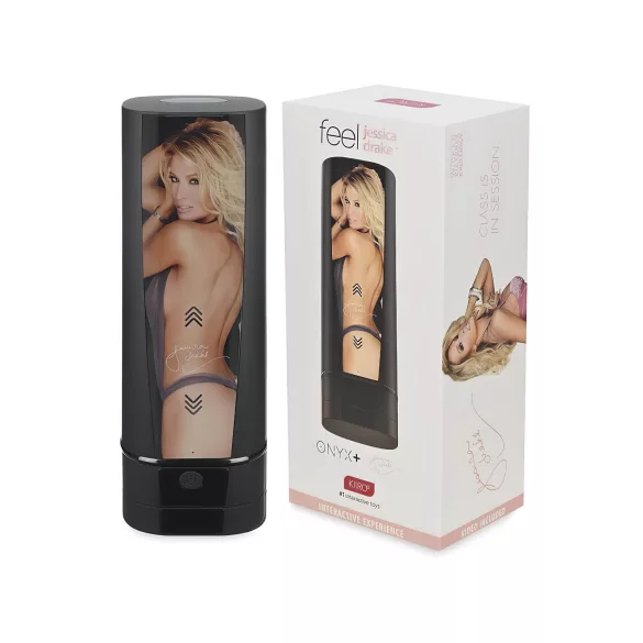 Kiiroo Onyx+ Jessica Drake - masturbatore interattivo - nero