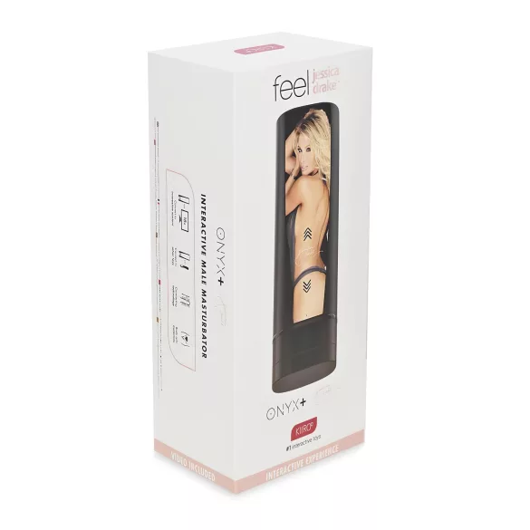 Kiiroo Onyx+ Jessica Drake - masturbatore interattivo - nero