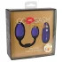 GoGasm Pussy & Ass - ovetto vibrante doppio - silicone viola nero