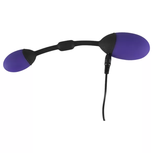 GoGasm Pussy & Ass - ovetto vibrante doppio - silicone viola nero