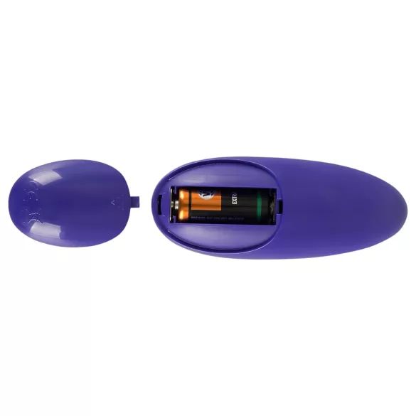 GoGasm Pussy & Ass - ovetto vibrante doppio - silicone viola nero