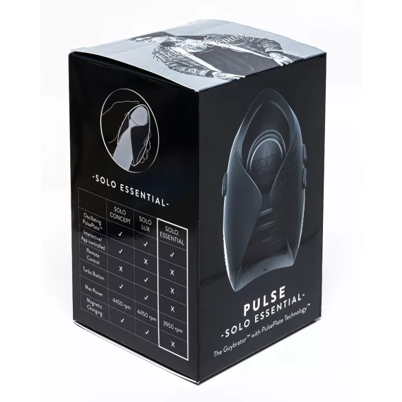 Hot Octopuss Pulse Solo Essential - masturbatore ricaricabile - nero