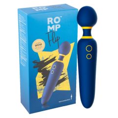   ROMP Flip Wand - vibratore massaggiante ricaricabile e impermeabile (blu)