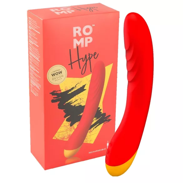 ROMP Hype - vibratore punto G impermeabile - silicone arancione