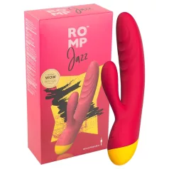   ROMP Jazz - vibratore punto G con braccio clitorideo impermeabile - rosa