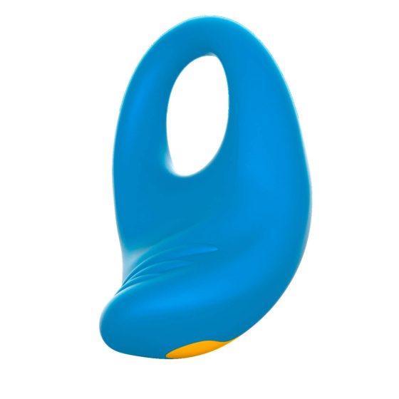 Anello vibrante per pene impermeabile e ricaricabile ROMP Juke (blu)