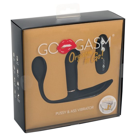 Vibratore GoGasm per Vagina e Ano - ricaricabile, senza fili e con 3 potenti motori (nero)