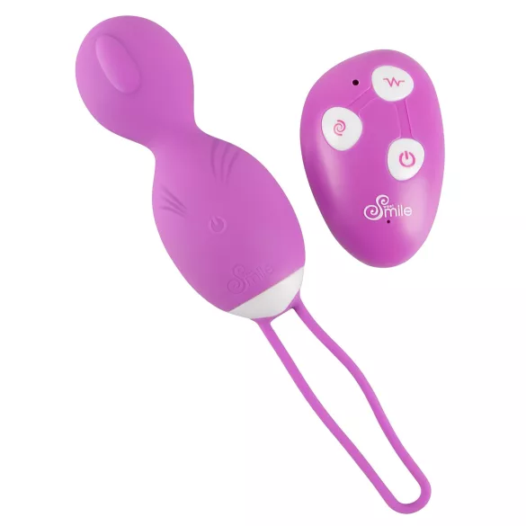SMILE - ovetto vibrante rotante - silicone viola