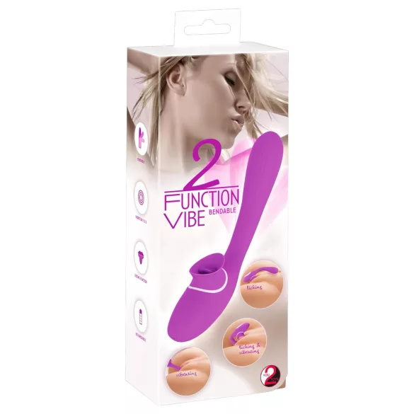 You2Toys - vibratore 2 in 1 ricaricabile - silicone viola