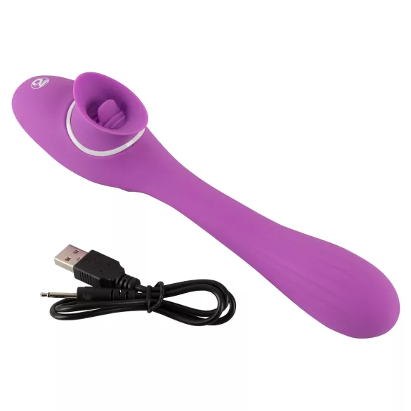 You2Toys - vibratore 2 in 1 ricaricabile - silicone viola