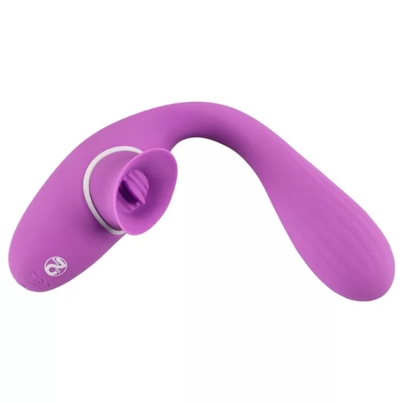 You2Toys - vibratore 2 in 1 ricaricabile - silicone viola