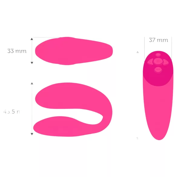 We-Vibe Chorus - vibratore smart per coppie ricaricabile (rosa)