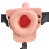 Pipedream - Fetish Strap-On 6 - cintura con fallo cavo a vibrazione indossabile (color carne)