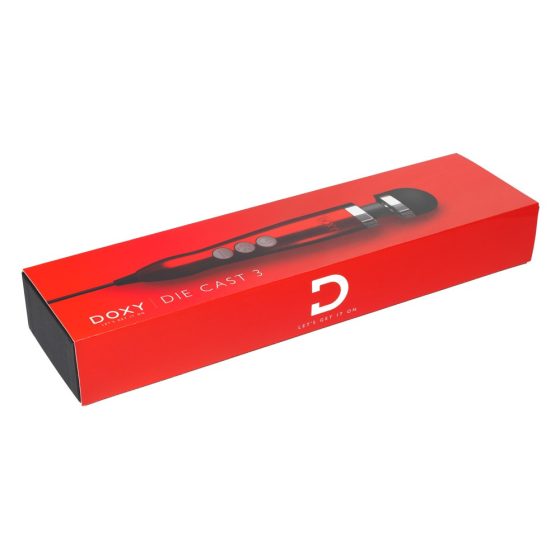 Doxy Die Cast 3 Bacchetta - vibratore massaggiatore elettrico (rosso)