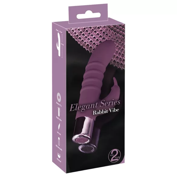 You2Toys - Rabbit Vibe - vibratore punto G ricaricabile con braccio clitorideo (viola)