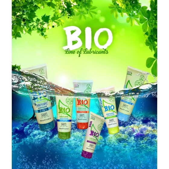 Gel lubrificante vegan ad acqua HOT Bio Super (100ml)