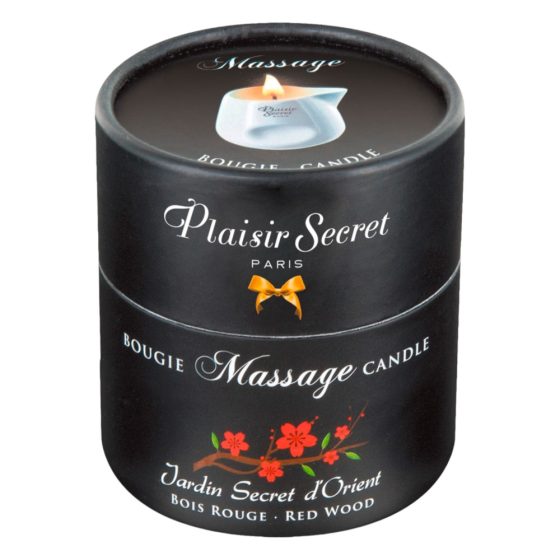 Plaisirs Secrets Legno Rosso - Candela da massaggio (80ml)