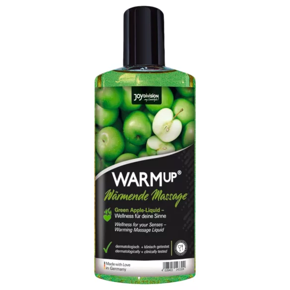 JoyDivision WARMup - olio da massaggio riscaldante - mela verde 150ml