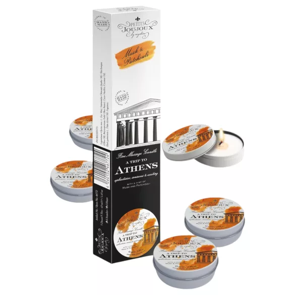 Petits Joujoux Athens - candela da massaggio - profumo muschio - 5x43ml