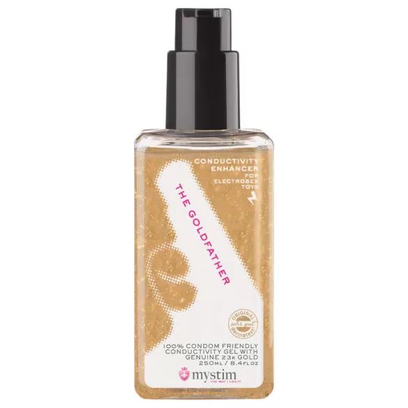mystim - lubrificante per elettrosex - 23k oro - 250ml