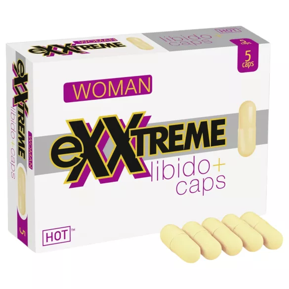 Hot exxtreme - Integratore per libido donna - Capsule - 5 pezzi