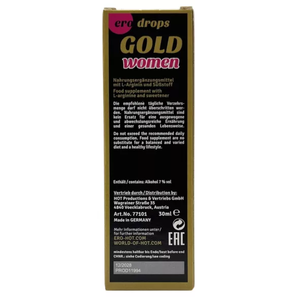 HOT Spanish Fly Gold Woman - afrodisiaco per donne (30 ml)
