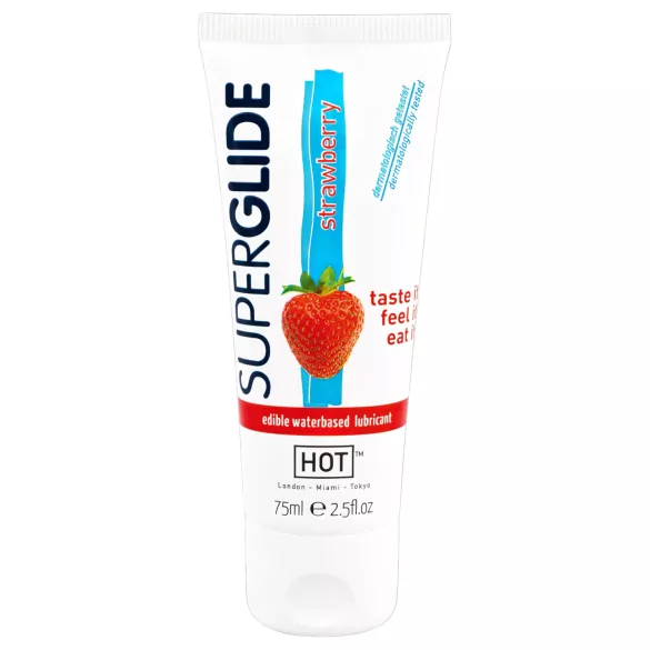 HOT Superglide - lubrificante commestibile al gusto fragola - 75ml