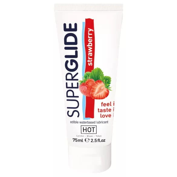 HOT Superglide - lubrificante commestibile al gusto fragola - 75ml