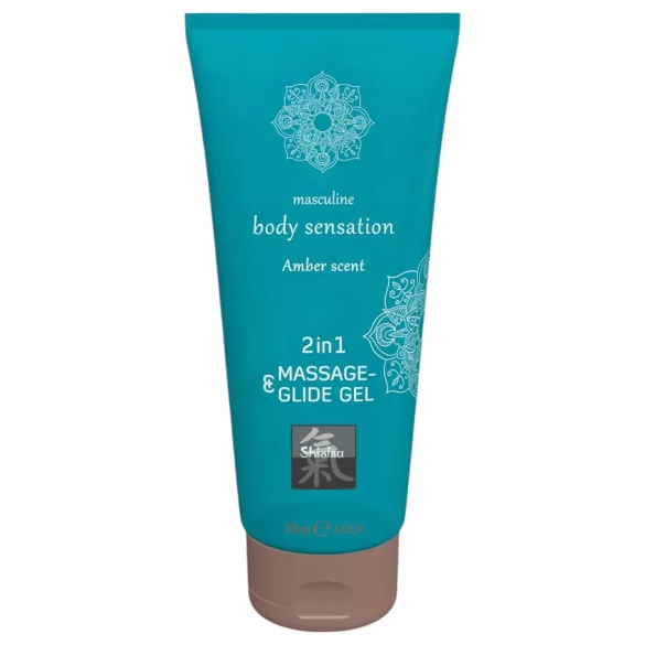 Shiatsu - lubrificante e olio da massaggio 2in1 - ambra - 200ml