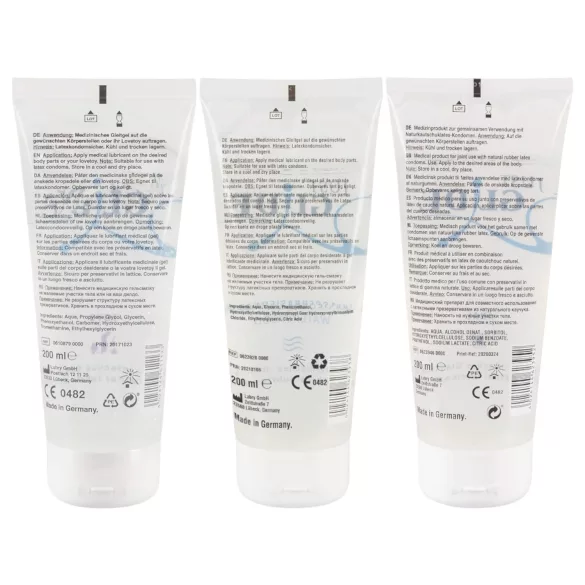Just Glide - set lubrificante intimo - 3 pezzi da 200ml