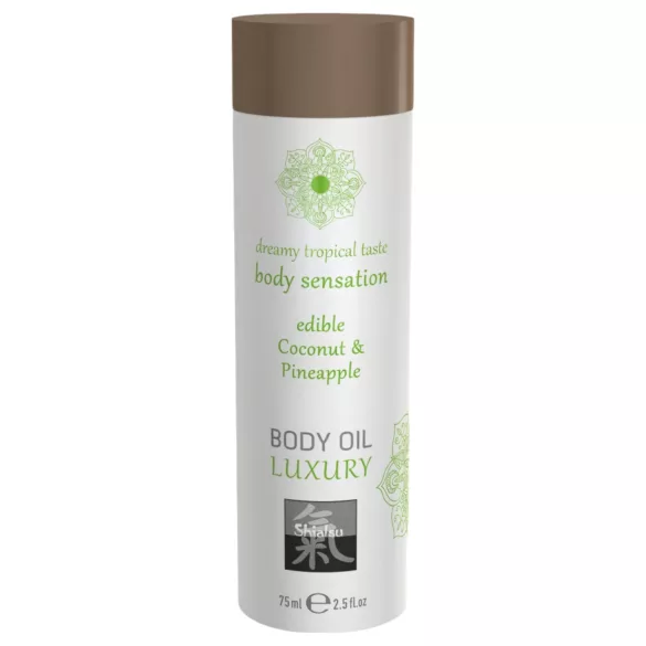 Shiatsu Luxury - olio da massaggio commestibile - cocco ananas 75ml