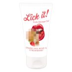   Lick it! - Lubrificante commestibile 2in1 gusto champagne e fragola (50ml)
