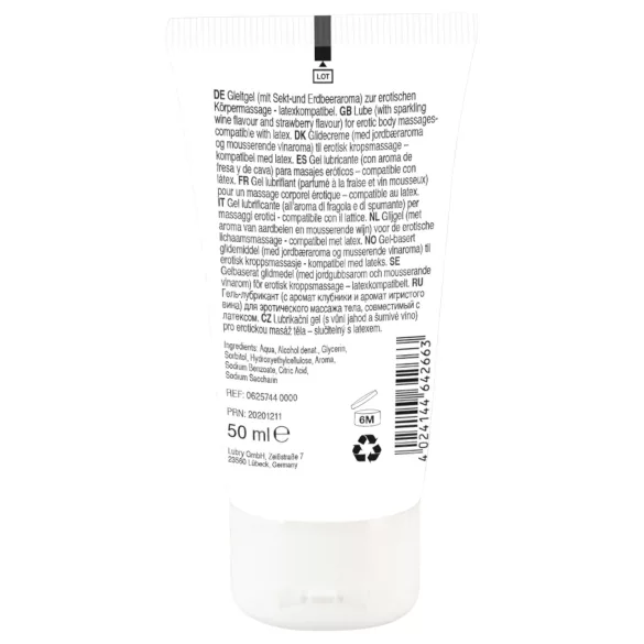 Lick it! - lubrificante commestibile 2in1 - champagne fragola 50ml