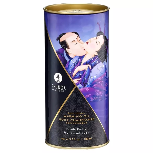 Shunga - olio massaggio riscaldante - frutti esotici - 100ml