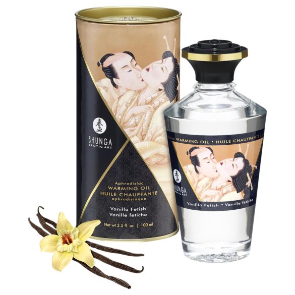 Shunga - Olio da Massaggio Riscaldante alla Vaniglia (100ml)