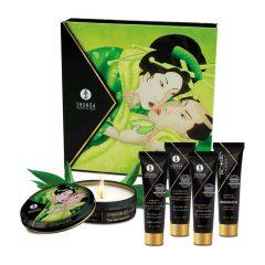   Kit Geisha Shunga con oli per massaggio e candela erotico-aromatica - Set da 5 pezzi