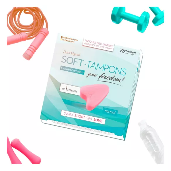 JoyDivision Soft-Tampons - assorbenti interni morbidi senza cordicella (3 pezzi)