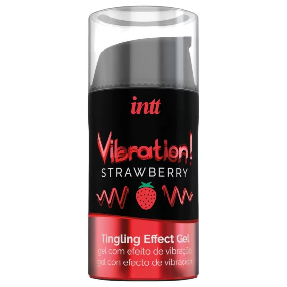 Intt Vibration! - vibratore liquido - effetto vibrante - fragola 15ml