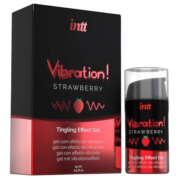 Intt Vibration! - vibratore liquido - effetto vibrante - fragola 15ml