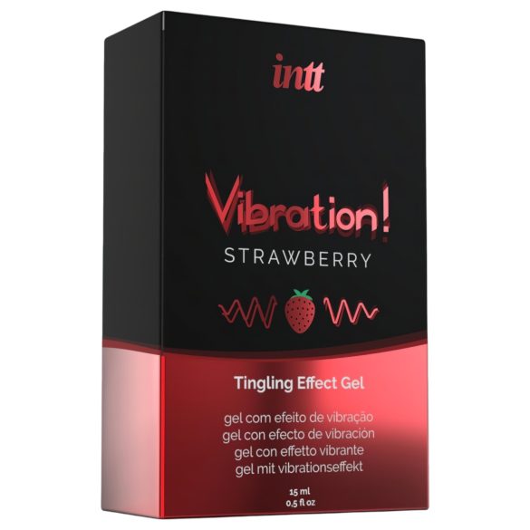 Intt Vibration! - vibratore liquido - effetto vibrante - fragola 15ml