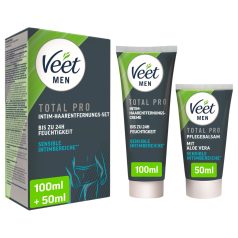   Veet - crema depilatoria intima e balsamo per uomo (100+50ml)