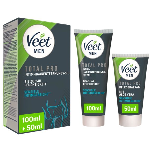 Veet - crema depilatoria intima e balsamo per uomo (100+50ml)