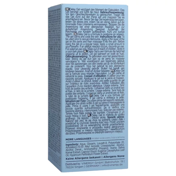 Mister Size - gel ritardante eiaculazione - 50 ml