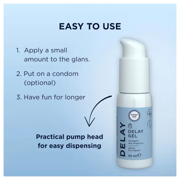 Mister Size - gel ritardante eiaculazione - 50 ml