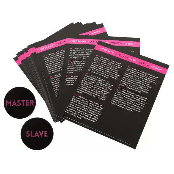 Master & Slave - set bondage - accessori gioco coppia - marrone nero