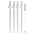 Straw Willy - cannucce con pene - plastica trasparente - 4 pezzi