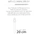Straw Willy - cannucce con pene - plastica trasparente - 4 pezzi