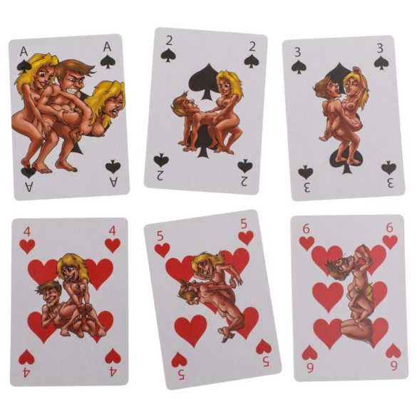 Kama Sutra - carte da gioco erotiche divertenti - set 24 pezzi