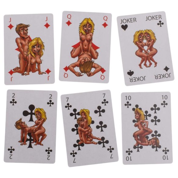 Kama Sutra - carte da gioco erotiche divertenti - set 24 pezzi