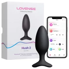   Lovense Hush 2 S - Vibratore anale controllato tramite app (38 mm, nero)